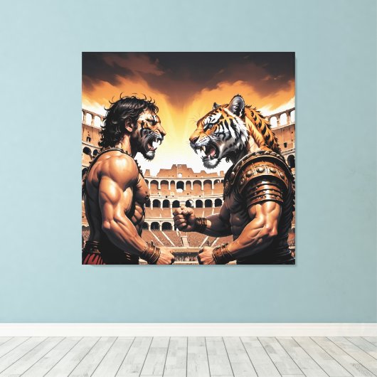 MAN V BEAST LEINWANDDRUCK (Insitu (Holzboden))