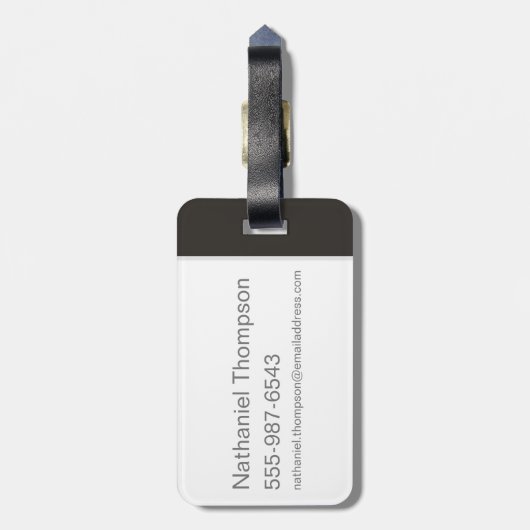 Man verflucht es, man heilt es gepäckanhänger (Rückseite vertikal)