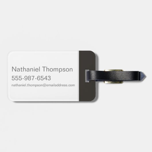 Man verflucht es, man heilt es gepäckanhänger (Rückseite horizontal)