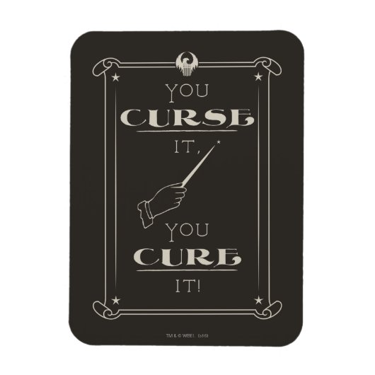 Man verflucht es, man heilt es magnet (Vertikal)