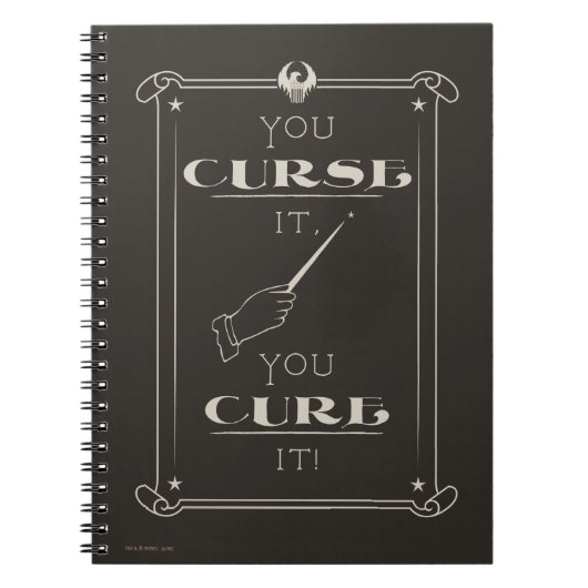 Man verflucht es, man heilt es notizblock (Vorderseite)