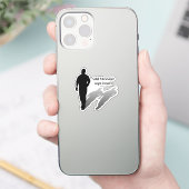 Man Vermisst Man Silhouette Aufkleber (Telefon)