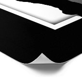 Man Vermisst Man Silhouette Poster (Ecke)