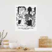 Man versucht, Bridge bei einer Hochzeit vorzuschla Poster (Küche)