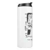 Man versucht, Bridge bei einer Hochzeit vorzuschla Thermosbecher (Nach links gedreht)