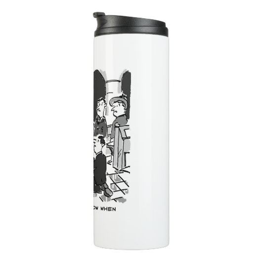 Man versucht, Bridge bei einer Hochzeit vorzuschla Thermosbecher (Nach rechts gedreht)