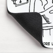 Man versucht Flatter Barmaid zu bringen Mousepad (Ecke)