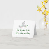 Man verzeiht dem Grad - Anführungszeichen Karte (Gelbe Blume)