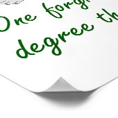 Man verzeiht dem Grad - Anführungszeichen Poster (Ecke)