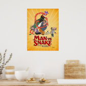 MAN VS SNAKE Don Bluth Poster von Kickstarter (Küche)