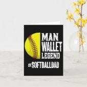 Man Wallet Legend Softlldad Software Vater Funny Karte (Gelbe Blume)