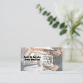 Man Washing Car | Auto Services Visitenkarte (Stehend Vorderseite)