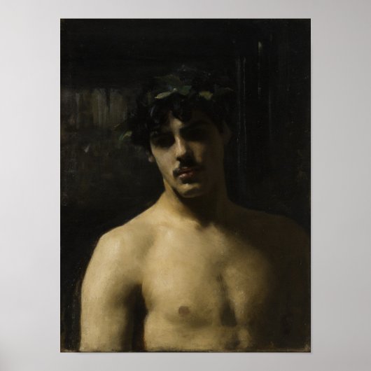 Man Wearing Laurels Poster (Vorne)