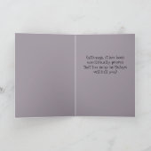 Man Who Could Cheat Death Birthday Card Karte (Innenseite)