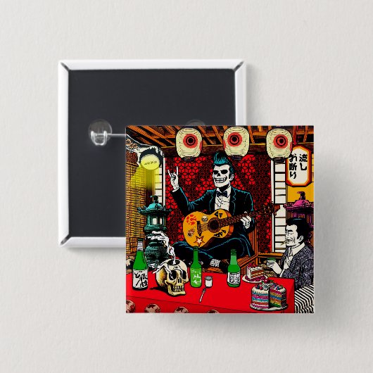 Man who gets requests button (Vorne & Hinten)