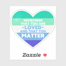 Man wird geliebt You Materie (Herz der homosexuell Aufkleber