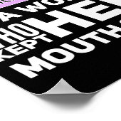 Man wird sich nicht als eine Frau erinnern, die ih Poster (Ecke)