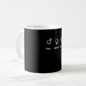 Man Woman Geek Kaffeetasse (Vorderseite Links)