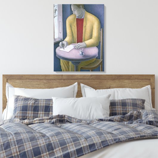 Man Writing 2004 Leinwanddruck (Insitu (Schlafzimmer))