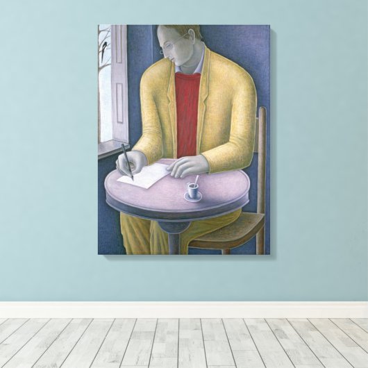 Man Writing 2004 Leinwanddruck (Insitu (Holzboden))