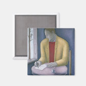 Man Writing 2004 Magnet (Vorderseite/Rückseite)