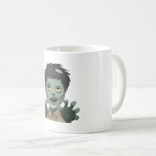 Man Zombie - Emoji Kaffeetasse (VorderseiteRechts)