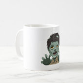 Man Zombie - Emoji Kaffeetasse (Vorderseite Links)
