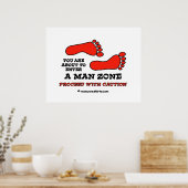 Man Zone Poster (Küche)