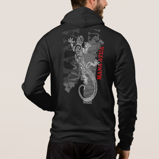 Mana Atua - Power von den Göttern - schwarz Hoodie (Rückseite)