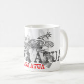 Mana Atua - Power von den Göttern - weiß Kaffeetasse (VorderseiteRechts)