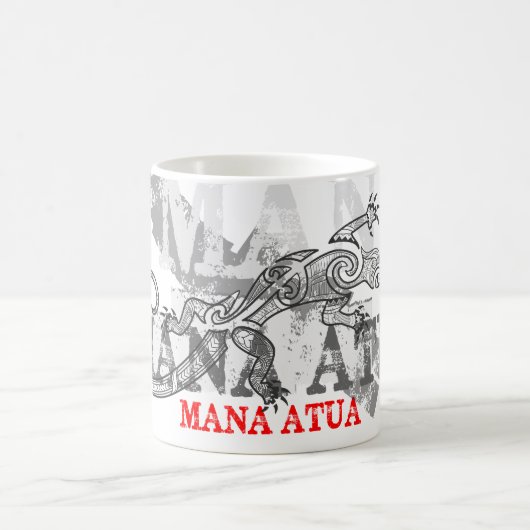 Mana Atua - Power von den Göttern - weiß Kaffeetasse (Mittel)