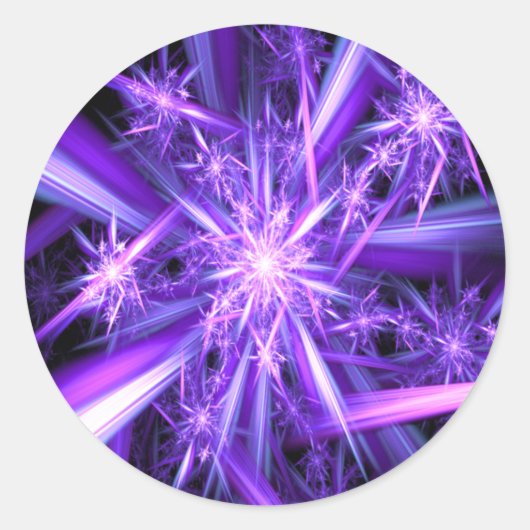 Mana - Fraktal-Aufkleber Runder Aufkleber (Vorderseite)