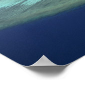Mana Island und Korallenriff, Mamanuca Inseln Poster (Ecke)