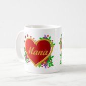Mana - Muttertag Kaffeetasse (Vorderseite Links)