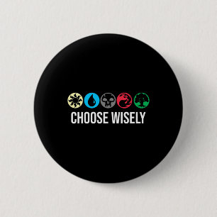 Mana-Symbole sammeln Magie - Wähle weise Blau  Button