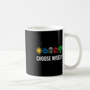 Mana-Symbole sammeln Magie - Wähle weise Blau Kaffeetasse