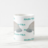 Mana-tea Funny Pun Manatee Kaffeetasse (Mittel)