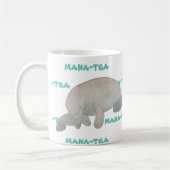 Mana-tea Funny Pun Manatee Kaffeetasse (Links)