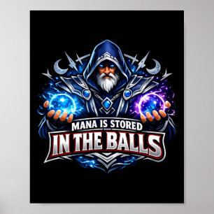 Mana wird im Magier Zauberer Hexer gespeichert Poster