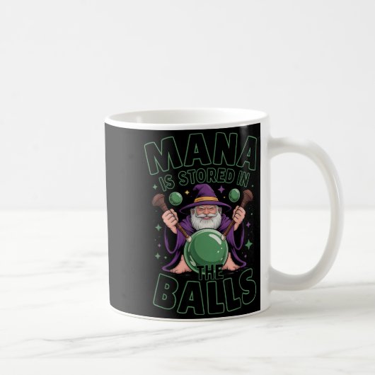 Mana wird im RPG-Humor-Fantasy-Zauberer gespeicher Kaffeetasse (Rechts)