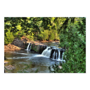 Manabezho Falls, Michigan Fotodruck