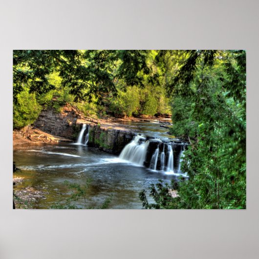 Manabezho Falls, Michigan. Poster (Vorne)