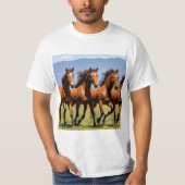 Manada de caballos en libertad T-Shirt (Vorderseite)
