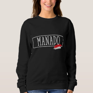 Manado City Indonesia Vacations Country Travel Wom Sweatshirt