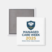 Managed Care Week 2025 - 2,25 Zoll Magnet (Vorderseite/Rückseite)