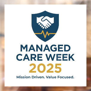 Managed Care Week 2025 - 4,00 x 4,00 Fensteraufkle Fensteraufkleber