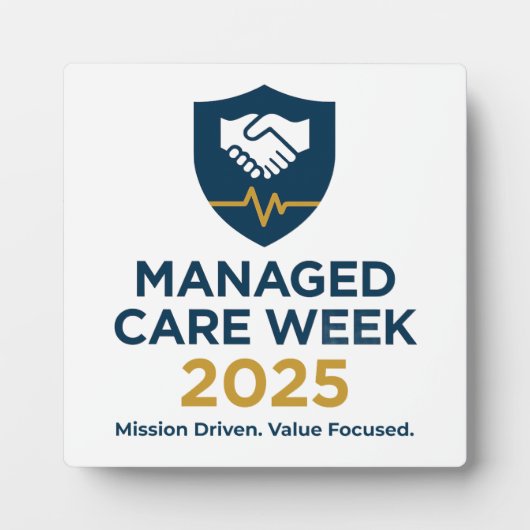 Managed Care Week 2025 - 5.25 x 5.25 with Easel Fotoplatte (Vorderseite)
