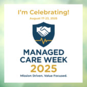 Managed Care Week 2025 - "Ich feiere" Aufkleber (Blatt 3)