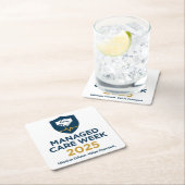 Managed Care Week 2025 - Paper Coasters Rechteckiger Pappuntersetzer (Vor Ort)