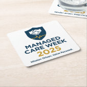 Managed Care Week 2025 - Paper Coasters Rechteckiger Pappuntersetzer (angewinkelt)